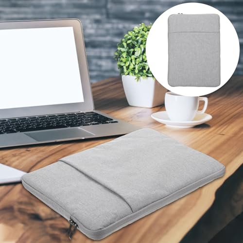 Waterproof 14-inch Laptop Bag Sleeve Gray Shockproof Sturdy Travel Carrying Case for Men and Women