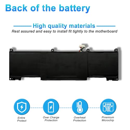 45Wh RH03XL M02027-005 Laptop Battery for HP ProBook 430 440 445 450 630 640 650 G8 G9 G10 EliteBook 630 640 645 655 G9 G10 G11 Series RHO3XL M02027-005 HSTNN-OB1T M01524-AC1 M01524-1D1 - size: 8.07*3.85*0.27inch RH03XL