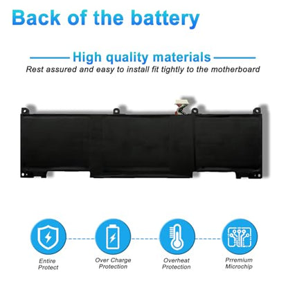 45Wh RH03XL M02027-005 Laptop Battery for HP ProBook 430 440 445 450 630 640 650 G8 G9 G10 EliteBook 630 640 645 655 G9 G10 G11 Series RHO3XL M02027-005 HSTNN-OB1T M01524-AC1 M01524-1D1 - size: 8.07*3.85*0.27inch RH03XL