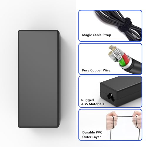 Replacement for HP Laptop Charger 45W;Compatible with HP Stream Pavilion Laptop Computer Blue Tip Power Adapter