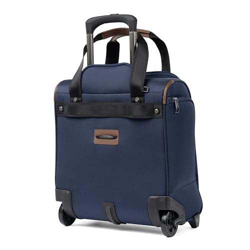 Travelpro Crew Classic Lightweight Softside Luggage, Rolling Underseat Carry on Bag, 14" Laptop or Tablet Sleeve, Men and Women, 17-Inch, Patriot Blue - color: Patriot Blue