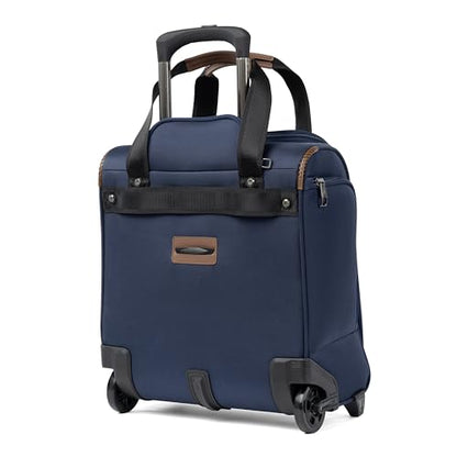 Travelpro Crew Classic Lightweight Softside Luggage, Rolling Underseat Carry on Bag, 14" Laptop or Tablet Sleeve, Men and Women, 17-Inch, Patriot Blue - color: Patriot Blue
