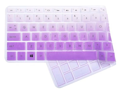 Keyboard Cover Skin Compatible 15.6 inch HP Pavilion x360 15-BR075NR / HP Pavilion 15-BS 15-BW 15-CC 15-CB 15-CD/HP Envy x360 15M-BP 15M-BQ,17.3 HP Envy 17M 17-BS Keyboard Covers (Omber Pink Purple) - color: Omber Pink Purple