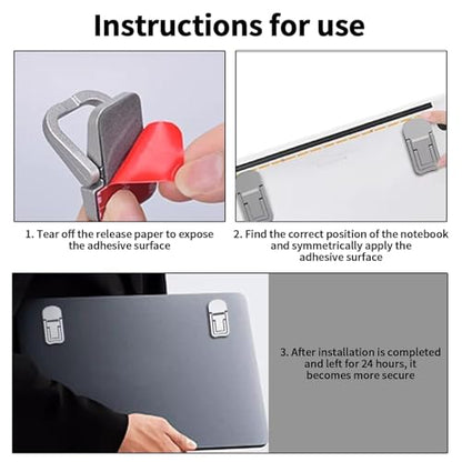 Adjustable Laptop Stand Foldable Portable Heat Sink Design Raised Base Angle Elevation Compact for Office Travel Home Desk, Silvery - color: Silvery