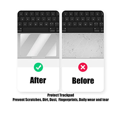 Se7enline for MacBook Air/Pro Trackpad Cover 13/15/17 inch 2010-2015 | 2 Pack Clear Touchpad Cover Skin Laptop Protective Accessories Anti-Fingerprint Anti-Scratch Dust-proof Waterproof Smooth - size: 13'' Old Macbook Pro/Air