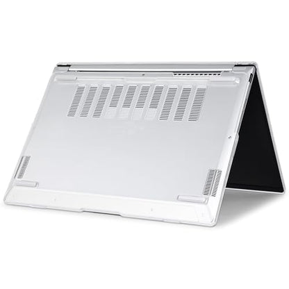 Batianda Crystal Clear Case for ASUS ZenBook 14 OLED 2024 2025 | Fits Model UX3405M / UX3405C / UM3406, Transparent Hard Shell Laptop Cover, Ultra Thin Anti-Scratch Protective Skin - color: Crystal Clear
