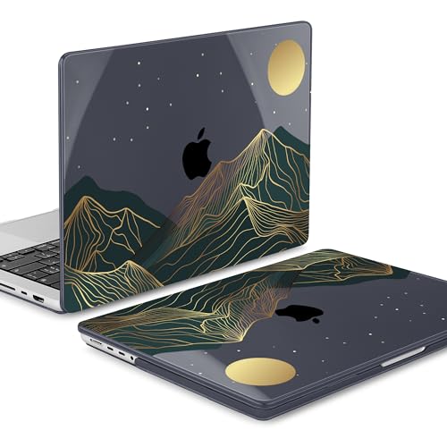 Mektron Case for M5 MacBook Pro 14 inch 2026 Model A3427 A3426 Fit 2025-2021 Model A3434 A3112 M4 A3112 A3401 A3185 M3 A2918 A2992 M2 A2779 M1 A2442 Pro/Max Cover, Abstract Mountain C112 - color: Abstract Mountain C112