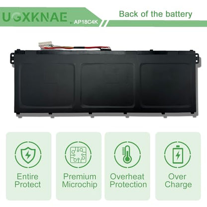 AP18C4K Battery Replacement for Acer Aspire 5 A515-43 A515-43G A515-43-R057 A515-43-R19L A515-44 A515-44G Spin 3 SP314-54N SP314-54N-54XS A515-43-R057 A515-44G-R26L 11.4V 48Wh