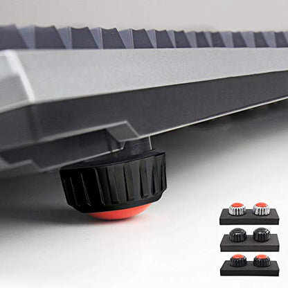 HOTLINEGAMES H2 Ergonomic Keyboard Riser Laptop Notebook Stand Holder Cooler Laptop Cooling Pad (Black-Red) - color: Black-Red