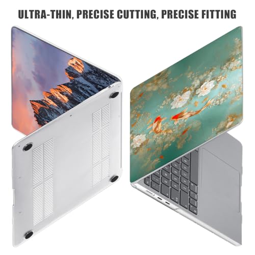 YSCLBAHUK for MacBook Air 15 inch Case 2026-2023 Release M5 A3448 M4 A3241 M3 A3114 M2 A2941 Liquid Retina Display, Hard Shell Case with Keyboard Cover+Screen Film+Trackpad Film, Goldfish - color: Goldfish