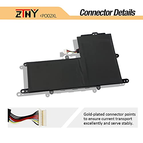 ZTHY PO02XL Laptop Battery Compatible with HP Stream 11 Pro G3 G4 G4 EE G5 | 11-R 11-R014WM 11-R010NR 11-Y 11-AH 11-AK 11-Y001LA 11-AH011WM 11-AK0001NF Pavilion 11M-AP 11M-AP000 824560-005 7.6V 37Wh - size: 9.41*6.1*0.16 inch PO02XL