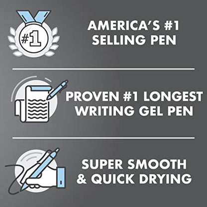 Pilot G2 Pen Stylus, Premium Refillable and Retractable Rolling Ball Gel Pens, Fine Point, Gray Barrel, 0.7 mm, Black Ink Pens, Pack of 2