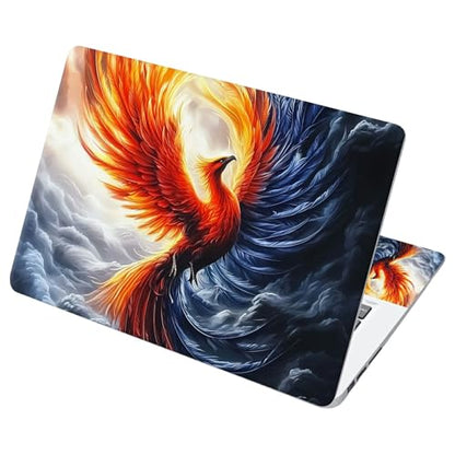 Universal Laptop Skin Sticker with 2 Wrist Pad Decals, 3-Piece Removable Vinyl Laptop Cover, Supernatural Bird Waterproof Anti-Scratch, Easy-Trim Fit for 13.3" 14" 15.6" Laptops - color: Supernatural Bird