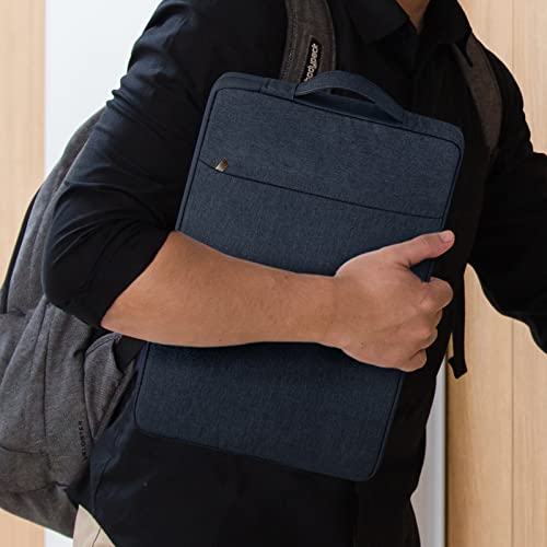 16 Inch Laptop Sleeve Case Carrying Bag Compatible with 16 inch MacBook Pro M4 M3 M2 M1, Waterproof Chromebook Cover Computer Zipper Pouch with Handle Pocket, Navy Blue - color: Navy Blue, size: 16"