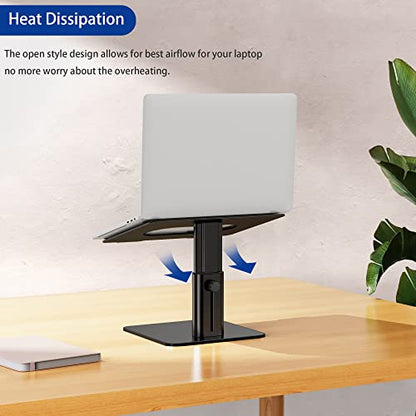 BESIGN LSX6N Laptop Stand, Ergonomic Adjustable Notebook Riser, Computer Holder, Laptop Mount Compatible with 10-15.6" Laptops, Black - color: Black