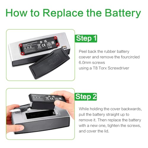 TREE.NB 7.4V 22.2Wh 061384 Battery for Bose Soundlink Mini I one Gen 1 Speaker US Version bateria para 413295 61385 61384 61386 63287 061384 061386 063287 - size: ‎061384