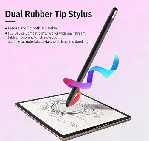 3in1 Stylus Pen for Samsung Galaxy Tab A11+/A11/A9+/A9/A8+/A8 Universal Android Pen Compatible with iOS/Microsoft/Android Tablet and Phones All Touch Devices (3in1 Black) - color: 3in1 Black