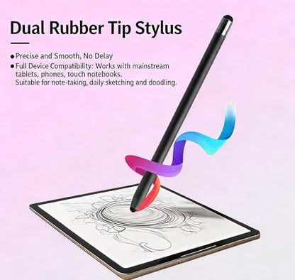 3in1 Stylus Pen for Samsung Galaxy Tab A11+/A11/A9+/A9/A8+/A8 Universal Android Pen Compatible with iOS/Microsoft/Android Tablet and Phones All Touch Devices (3in1 Black) - color: 3in1 Black