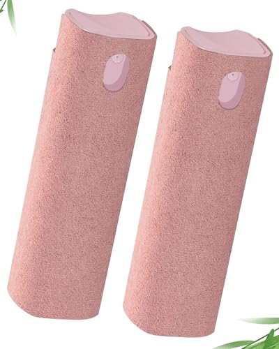 Touchscreen Mist Cleaner Screen Cleaner Spray Bottle Tool Screen Cleaner for iPhone iPad AirPods Eyeglasses Smartphones Tablet Versatile Cleaners Cute Pink Car Accessories (2 Units) - color: 2Pink