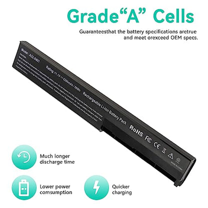 Fancy Buying Laptop Notebook Battery Compatible with Asus X501A X301 X301A X301U X401 X401A X401U X501 X501U A31-X401 A32-X401 A41-X401 A42-X401 - size: 10.13*2.15*0.77inch