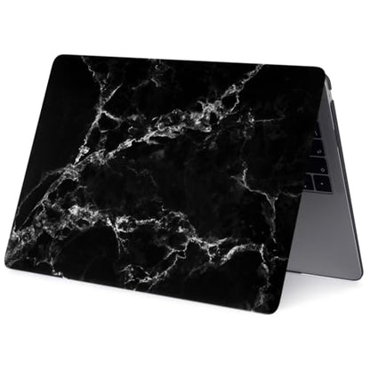 Hard Case Compatible with Old Version MacBook Pro 13 inch Case 2012 2011 2010 2009 2008 Release A1278 with CD-ROM, Laptop Plastic Hard Case Shell & Keyboard Cover, Black Marble - color: 1606 Black Marble, size: A1278(Pro 13" w/CD-ROM 2008-2012)