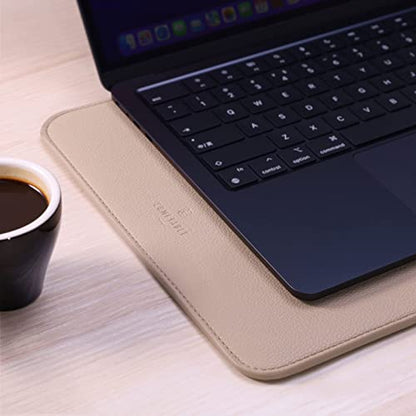 Comfyable Laptop Sleeve 13 Inch Precisely Compatible with MacBook Air M5 2026 & MacBook Pro/Neo A18, Faux Leather Cover Case, Sand - color: Sand, size: For 13" MacBook Pro & Air & Neo