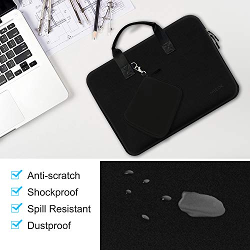 Hseok Laptop Sleeve 13.3-14 inch Case with Small Pouch, Neoprene Computer Bag Compatible with MacBook Neo/Pro 14 M5/M4/M3/M2/M1, Mac Air/Pro 13.3, XPS 14 and Most 13-14 inch Notebooks,B02K01 - color: B02k01, size: 13"-14"