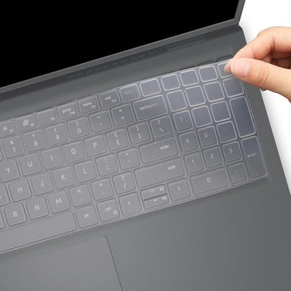 Keyboard Cover for Dell 15 Laptop DC15250 DC15255, Dell 16 DC16250 DC16251 DC16255 DC16256 & 16 Plus/16 Plus 2-in-1 DB06250 DB16250 DB16255 (NOT Fit Dell 16 Premium Laptop DA16250)-Clear - color: Clear