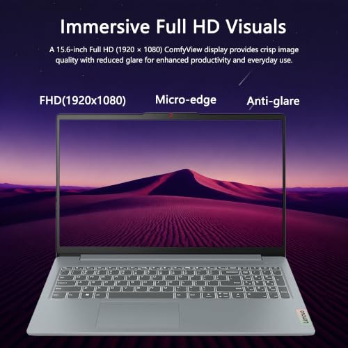 Delca Customized Laptop Made with Lenovo IdeaPad Slim 3i Business Laptop | 15.6" FHD Anti-Glare | Intel 10-core i5-1335U | 16GB DDR5 256GB/512GB/1TB/2TB SSD | Wi-Fi 6 Long Battery Life Win 11
