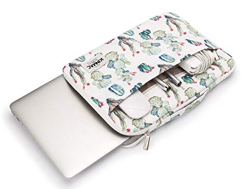 Kinmac 360° Heavy Duty Protective Laptop Computer Sleeve case Bag Cover with Handle for MacBook Pro 14 inch,14 inch-14.4 inch HP Lenovo Dell ASUS Acer Laptop (Cactus) - color: Cactus, size: 13.5 inch-14 inch