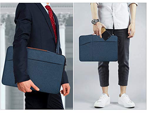 14 inch Laptop Sleeve Case for Dell XPS 15/Inspiron 14, HP Envy 14/ Chromebook 14/Pavilion x360 14,Lenovo Flex 5/IdeaPad 14, Acer HP DELL Lenovo ASUS 14-in Waterproof Computer Bag(NavyBlue) - color: Navy Blue, size: 14-15 Inch