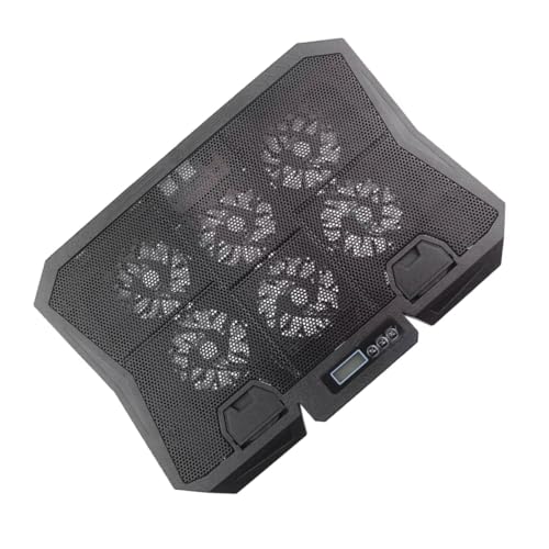 Uonlytech Laptop Cooling Pad 15.6 Inch Laptop Holder with Quiet Fan and Adjustable Speed Blue LED Light Cooling Stand for Desk Use