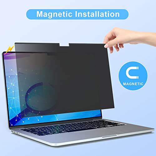 ZOEGAA Privacy Screen Protector for MacBook Pro 16 inch (2021~2026). | 1 Install Ways; Camera Cover; Anti Bule Light/Glare; Compatible With MacBook Pro 16 inch M1, M2, M3, M4, M5, Pro, Max Chip. - size: MacBook Pro 16 inch (2021-2024, M1 M2 M3 M4)