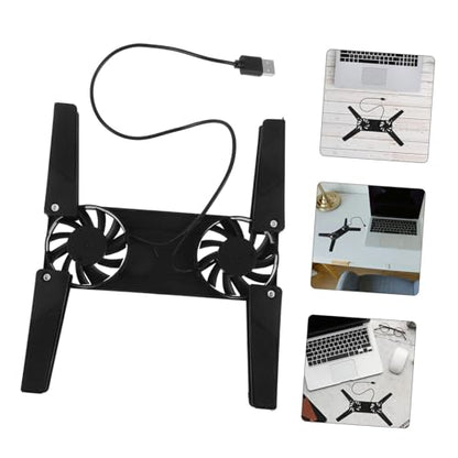 Laptop Cooling Pad with Air Cooling System Portable and Lightweight Laptop Holder for Gaming and Office Use Durable Design for Enhanced Heat Dissipation and Space Saving