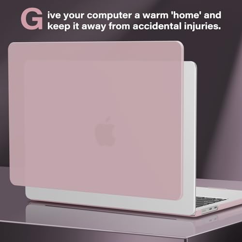CISSOOK Compatible with MacBook Air 13 inch Case A3449 A3240 A3113 A2681 | 2026 2025 2024 2023 2022, 5in1 Set Hard Shell Case Keyboard Cover for MacBook Air 13.6 inch M2 M3 M4 M5, Baby Pink - color: Air13.6inch-Baby Pink