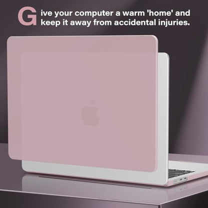 CISSOOK Compatible with MacBook Air 13 inch Case A3449 A3240 A3113 A2681 | 2026 2025 2024 2023 2022, 5in1 Set Hard Shell Case Keyboard Cover for MacBook Air 13.6 inch M2 M3 M4 M5, Baby Pink - color: Air13.6inch-Baby Pink