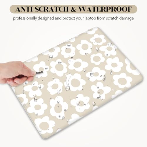 Laptop Skin Sticker Decal, Apricot Flower 13" 13.3" 14" 15" 15.4" 15.6 inch Laptop Netbook PC Notebook Universal Vinyl Reusable Skin Sticker Cover Art Case Protector - color: Apricot Floral Flower