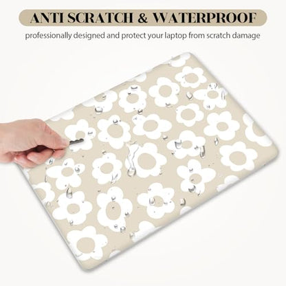 Laptop Skin Sticker Decal, Apricot Flower 13" 13.3" 14" 15" 15.4" 15.6 inch Laptop Netbook PC Notebook Universal Vinyl Reusable Skin Sticker Cover Art Case Protector - color: Apricot Floral Flower