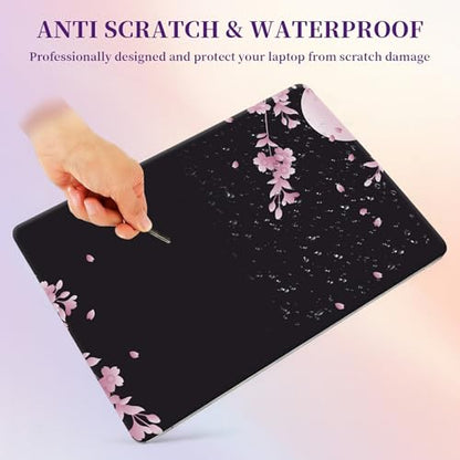 Laptop Skin Sticker Laptop Cover for 12" 13" 13.3" 14" Laptop Stickers,Reusable Skin Sticker Cover Personalized Art Waterproof & Scratch-Resistant Protector Case,Sakura Cherry Blossom - color: Sakura Cherry Blossom