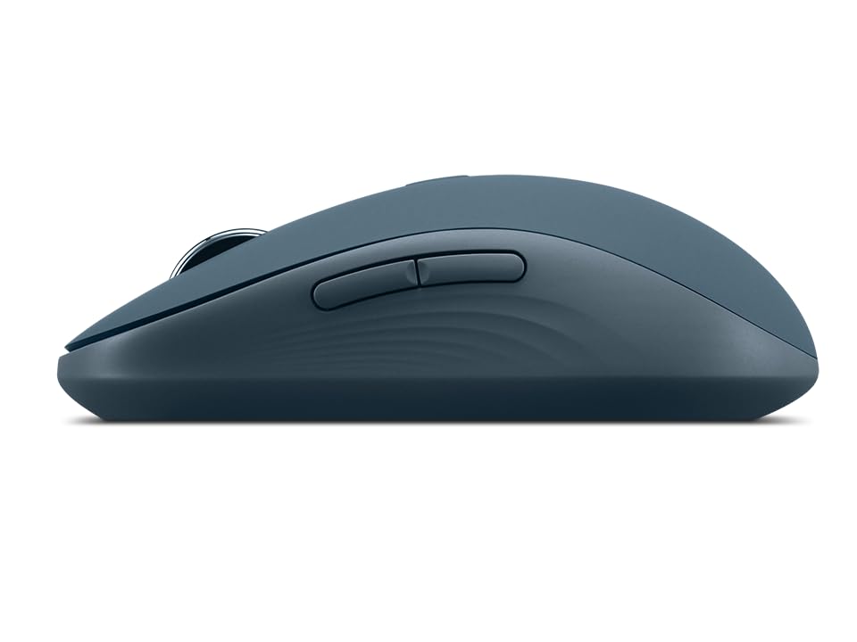 Lenovo Yoga Bluetooth Silent Mouse, 3 Level DPI Adjustment, 36 Month Battery Life, Bluetooth 5.3, 3 Device Paring, Whisper Quiet, Programmable Buttons, Smooth Finish, Tidal Teal - color: Tidal Teal
