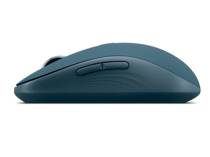 Lenovo Yoga Bluetooth Silent Mouse, 3 Level DPI Adjustment, 36 Month Battery Life, Bluetooth 5.3, 3 Device Paring, Whisper Quiet, Programmable Buttons, Smooth Finish, Tidal Teal - color: Tidal Teal