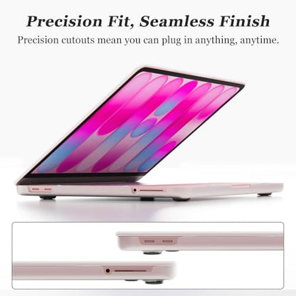 ProElife 3-in-1 for MacBook Neo,Matte Hard Shell, Sleeve & Keyboard Cover | Pink Laptop Case, Clear Keyboard Skin, Heat Dissipation, Precision Fit, Water-Resistant & Reusable, Complete Accessory Kit - color: Matte+Pink