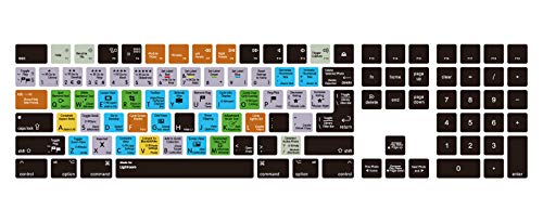HRH Lightroom Shortcut Hotkey Silicone Keyboard Cover Keypad Skin for Magic Keyboard with Numeric Keypad A1843 MQ052LL/A Released in 2017/2018(US/EU Layout) - color: Hotkey-Lightroom