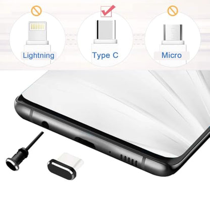 USB C Dust Plugs Charging Port Cover Caps, 2 PCS (Black) | Cable Protectors Included, Compatible with iPhone 17 16 15 Pro Max - color: Black