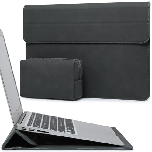 HYZUO 13 Inch Laptop Case Sleeve with Stand for MacBook Air, Space Gray | for MacBook Air 13 M5-M1, 2026 13" MacBook Neo, 2026-2016 MacBook Pro 13 M2 M1, iPad Pro/Air 13, Surface Pro 12-3, XPS 13 - color: Space Gray, size: 13 Inch