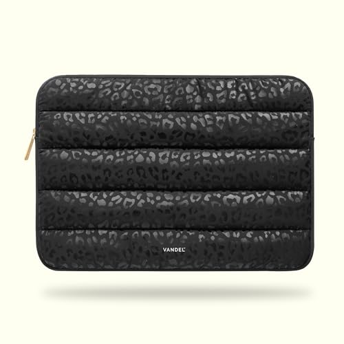 Vandel The Original Puffy Laptop Sleeve Case, 13-14 inch Laptop Sleeve Bag | Compatible with MacBook Air/Pro 13/Pro 14/iPad Pro 12.9, HP Dell ASUS Computer Case Bag Cover, Stylish Aesthetic Design - color: j. Black Leopard, size: 13-14 Inch