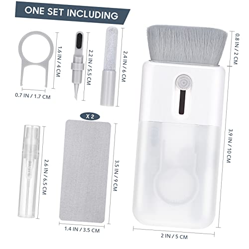 OSALADI 2sets Electronics Cleaning Tools Cleaning Brush Key Cap Buckle and Spray Bottle for Headphones Keyboards Laptops Phones and Monitors