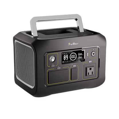 300W Portable Power Station (Peak 500W),LiFePO4 Solar Generator | 288Wh (90,000mAh)Portable Power Bank,110V Pure Sine Wave AC Outlet,Lifepo4 Battery,RV,Outdoor Camping,Traveling,Emergencies