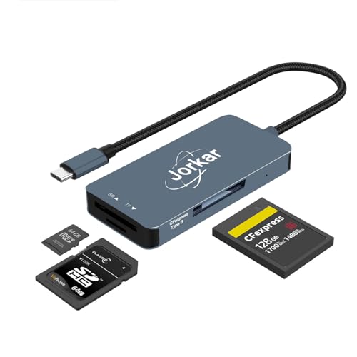 CFexpress Type B Card Reader 10Gbps, 3 in 1 Type-B & SD & Micro SD TF Card Reader, USB C for CFE Type B Camera Memery Card Reader for Nikon Canon Panasonic (Not for XQD Card) - size: CFE B Card Reader