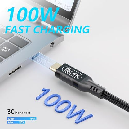 USB c Extension Cable 16.5ft/5M, USB c Long Charging 100w PD Fast Charging Cable,USB c Video Extension 4k Monitor Cable,USB c Male to USB c Female Cable,20gbps USB c 3.2 Extension Cable. - size: 20Gbps data transfer cable 16.5FT